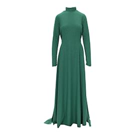 Marc Jacobs-Marc Jacobs Green Crystal Long Gown -Green