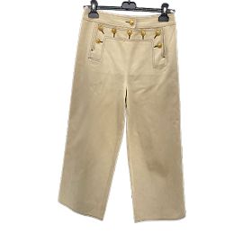 Calça CHANEL T.fr 36 Algodão Bege