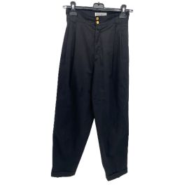 Pantaloni Yves Saint Laurent T.FR 36 Cotone Nero