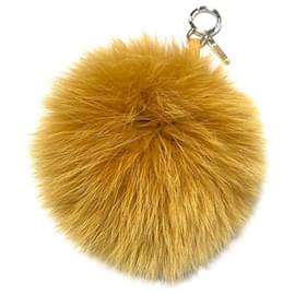 Fendi-Breloque Fendi Pompon-Marron