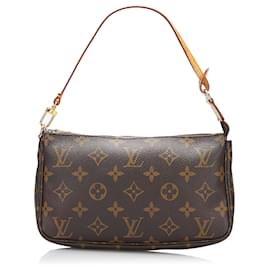 Louis Vuitton-Louis Vuitton Pochette Monogram Marron Accessoires-Marron