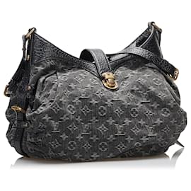 Louis Vuitton-Louis Vuitton Denim Monogram Noir Mahina XS-Noir