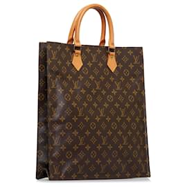 Louis Vuitton-Louis Vuitton Brown Monogram Sac Plat-Marron