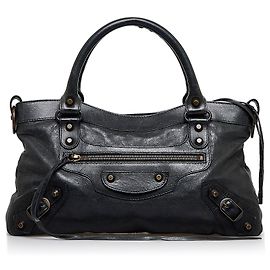 Balenciaga Noir Motocross Classique Première Noir
