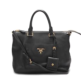 Prada-Sac cabas en cuir-Noir