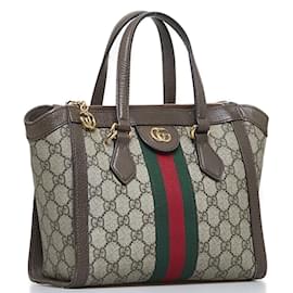 Gucci-Petit sac cabas Ophidia Suprême GG 547551-Beige
