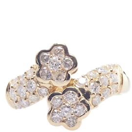 & Other Stories-18K Diamond Flower Ring-Golden