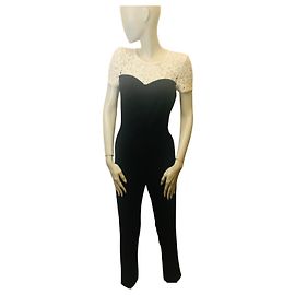 Claudie Pierlot open-back jumpsuit Black White