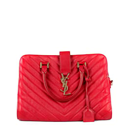 Saint Laurent-SAINT LAURENT  Handbags T.  Leather-Red