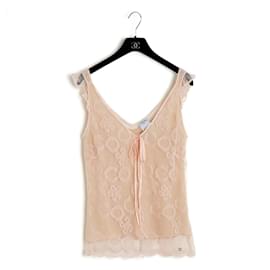 Chanel-05P PINK LACE ON SILK FR40-Rose