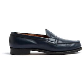 J.M. WESTON 180 LEATHER NAVY 4.5b Navy blue