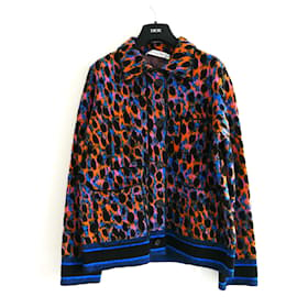 Dior-Dior Leopard Neon Jacke-Mehrfarben