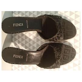 Fendi-Mules-Black