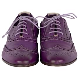 Paul Smith-Zapatos brogue de cuero con cordones de Paul Smith-Púrpura