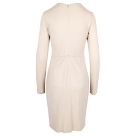 Jil Sander-Jil Sander Beige Longsleeve Pocket Dress-Brown,Beige