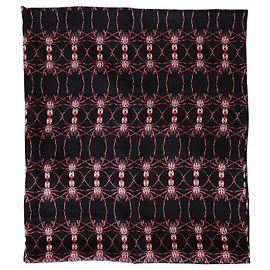 Echarpe de seda com estampa de aranha vermelha Alexander McQueen Outro Impressão em python