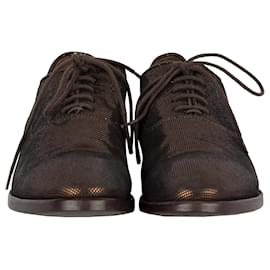 Paul Smith-Paul Smith Sapato Metalizado com Cadarço-Marrom