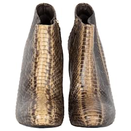 Roberto Cavalli-Roberto Cavalli Snakeskin Ankle Boots-Multiple colors