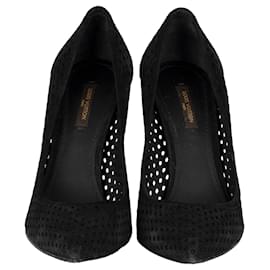 Louis Vuitton-Zapatos de salón Eyeline de ante perforado de Louis Vuitton-Negro