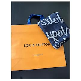 Louis Vuitton-Foulards de soie-Bleu