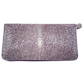 Autre Marque Cartera larga mantarraya morada Púrpura