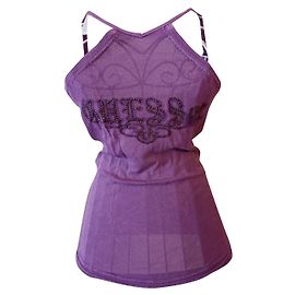 Guess Tanktop lila Viscose Lila