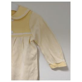 Baby Dior-macacão-Branco,Cru,Amarelo