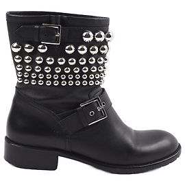 RED VALENTINO GARAVANI Bottines EU 38 Cuir Noir