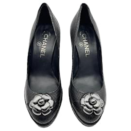 Chanel-CHANEL  Heels T.EU 37 Leather-Black