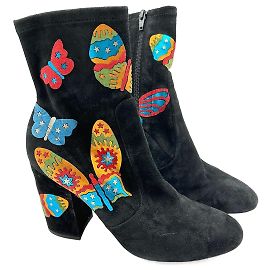 VALENTINO GARAVANI  Boots EU 39 Suede Black