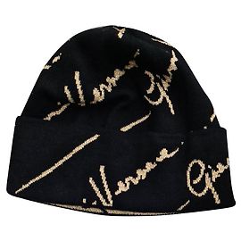 Versace GV Signature Pattern Hat - Unisex (men / Women) Black
