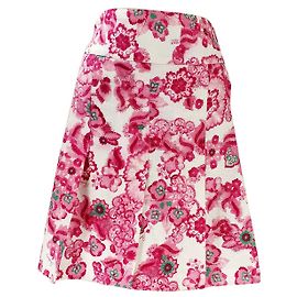 Jupe Burberry en lin à fleurs Multicolore