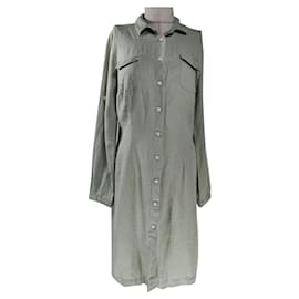 Robe en lin vert 0039 Vert