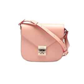 MCM-Patricia Leather Crossbody Bag-Pink