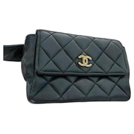 Chanel-Sacoches-Noir,Bijouterie dorée