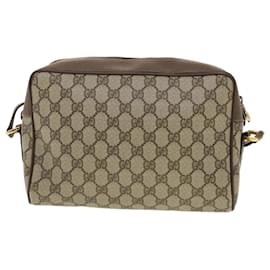 Gucci-GUCCI GG Canvas Web Sherry Line Shoulder Bag PVC Leather Beige Green Auth tb581-Red,Beige,Green