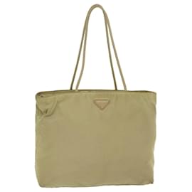 Prada-PRADA Shoulder Bag Nylon Khaki Auth 40350-Khaki