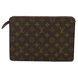 Louis Vuitton-LOUIS VUITTON Monogram Pochette Homme Clutch Bag M51795 LV Auth 40382-Other
