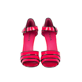 Prada-Prada Hot Pink Heel Sandals-Pink