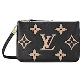 Louis Vuitton-Sac Louis Vuitton empreinte doublé Zip sur bandoulière-Noir
