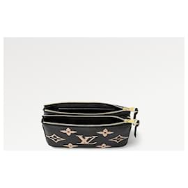 Louis Vuitton-Louis Vuitton empreinte lined Zip on strap Bag-Black