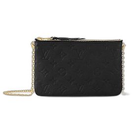 Louis Vuitton Pochette con zip foderata LV novità Nero