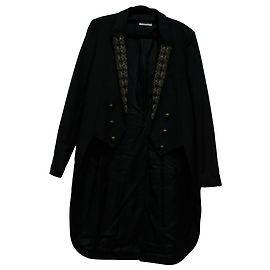 Giacca da smoking ricamata Saint Laurent in lana nera Nero