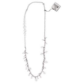 Swarovski-Swarovski Collier Clear Crystal Necklace in Silver Metal-Silvery