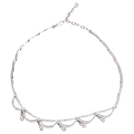 Swarovski-Swarovski Princess Heart Paved Necklace in Silver Metal-Silvery