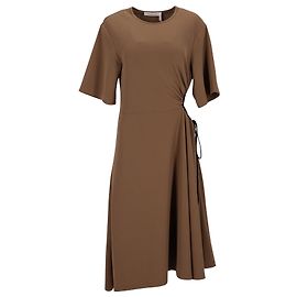 See by Chloé A-Linien-Kleid mit Cut-Outs aus braunem Polyester Braun