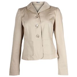 Red Valentino Blazer vermelho Valentino nas costas em algodão bege Bege