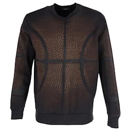 Givenchy-Givenchy Basketball Print Sweater in Brown Cotton-Brown