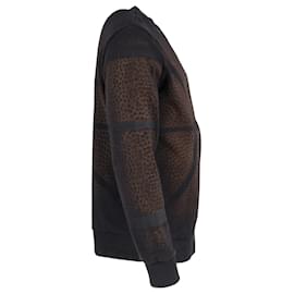 Givenchy-Givenchy Basketball Print Sweater in Brown Cotton-Brown