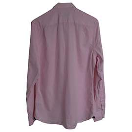 Aquascutum-Aquascutum Classic Dress Shirt in Pink Cotton-Pink